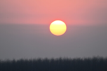 sunrise over the mountains