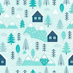 A minimalist Scandinavian abstract design reflecting lagom and hygge. Soft earthy tones, simple Nordic patterns, and natural elements like leaves, waves, and mountains create a sense of balance, cozy.
