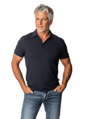 Fototapeta premium Mature Man in Casual Outfit