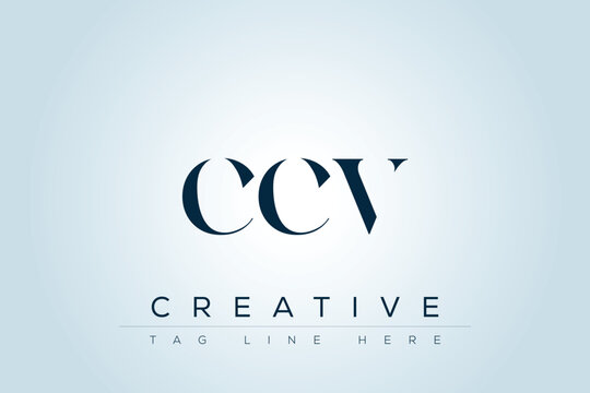 CCV abstract letter logo design. This logo is designed by three abstract letters. 