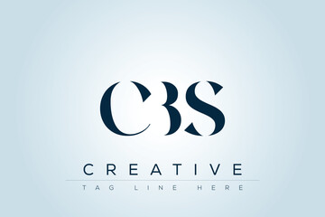 CBS abstract letter logo design. This logo is designed by three abstract letters. 