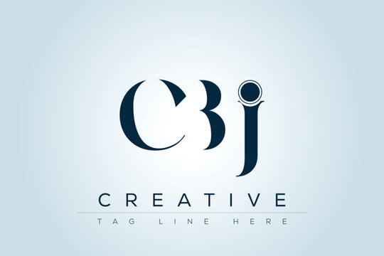CBJ abstract letter logo design. This logo is designed by three abstract letters. 