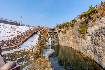 韓国　利川市　雪峰公園の風景