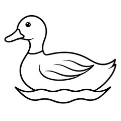 Serene Duck Illustration