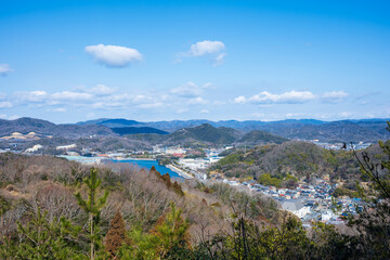 日本の兵庫県相生市の遠見山の美しい風景