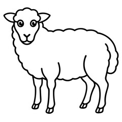 Sheep Silhouette Art