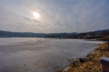 韓国　利川市　雪峰公園の風景
