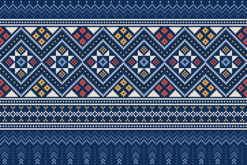 Knitting seamless patterns. Abstract geometric pattern design for wrapping paper, fabric pattern. Beautiful textile pattern for background or wallpaper. Decoration for Merry Christmas, Happy New Year.