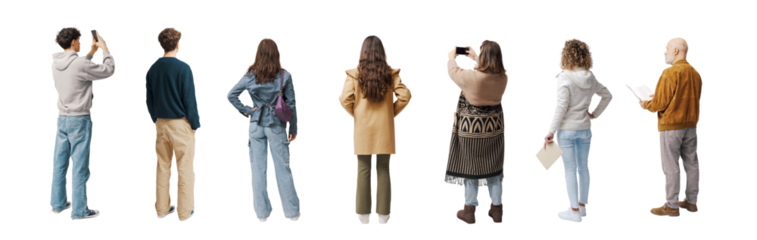 Visitors at the art gallery