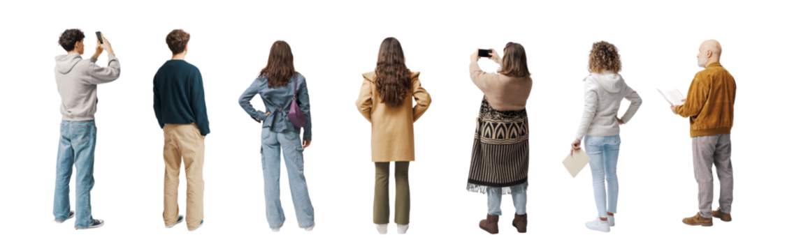 Visitors at the art gallery