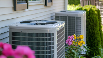 Outdoor HVAC Units for Home Air Conditioning and Heating