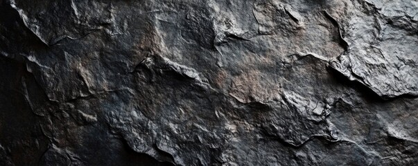 Stone surface featuring deep, dark color accents for a bold look.