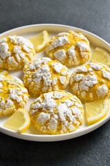 Lemon crinkle cookies