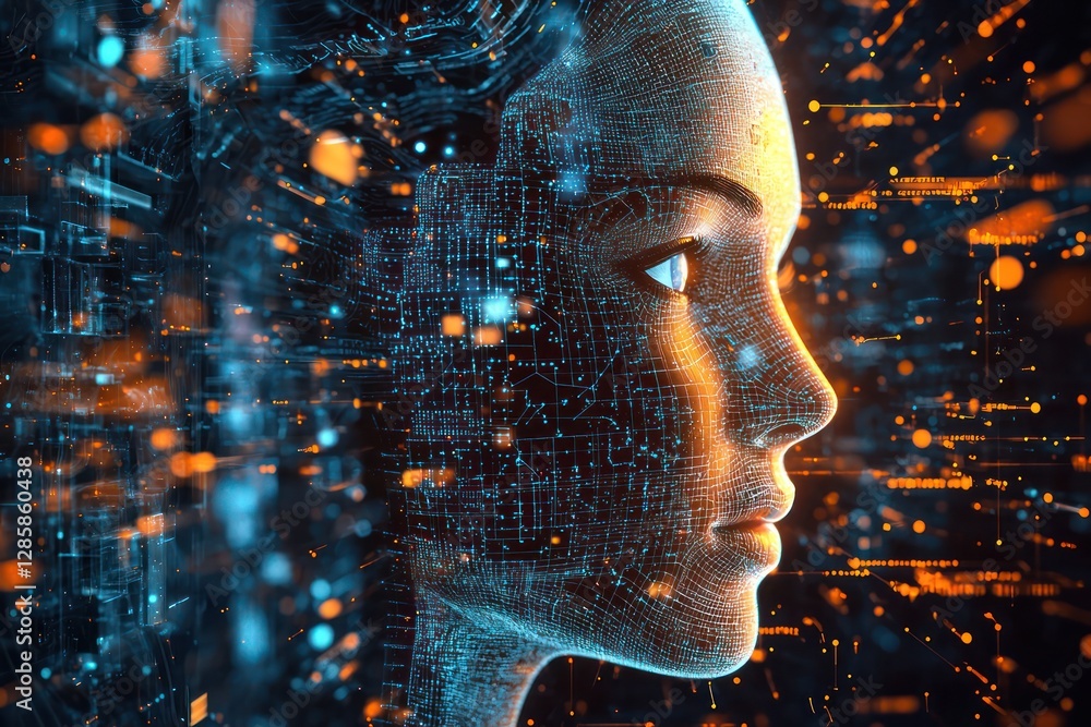Poster project groups formed by ai analyzing skills and personalities.