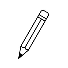 Pencil Icon. Pencil Vector Icon in line style design. Pencil Symbol. Vector illustration.