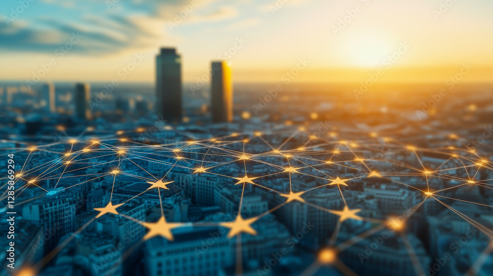Poster enhance your business network with cutting-edge technology. explore how modern connectivity transfor