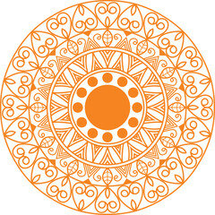 mandala round ornament