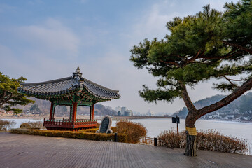 韓国　利川市　雪峰公園の風景