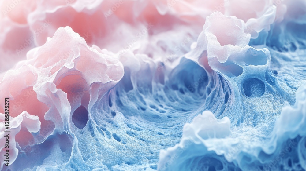 Poster delicate artistic representation of textured macro close up surfaces