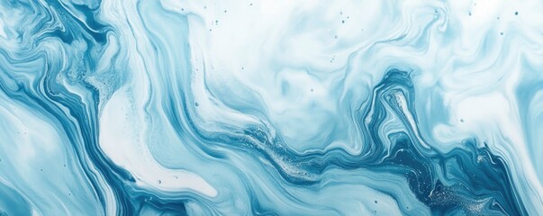 Obraz premium A tranquil water texture, with splashing soft waves, offers a smooth and calming backdrop.