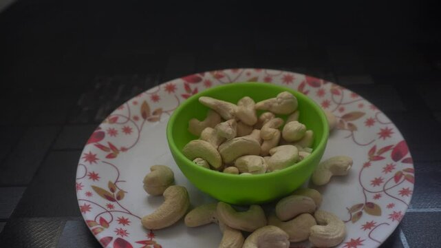 Cashews are kidney-shaped nuts with a creamy texture and rich flavor, packed with healthy fats, protein, vitamins, and minerals, supporting heart health, brain function, and immunity.
