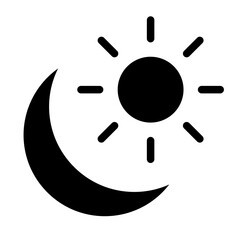 Sun and moon icon