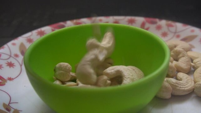 Cashews are kidney-shaped nuts with a creamy texture and rich flavor, packed with healthy fats, protein, vitamins, and minerals, supporting heart health, brain function, and immunity.