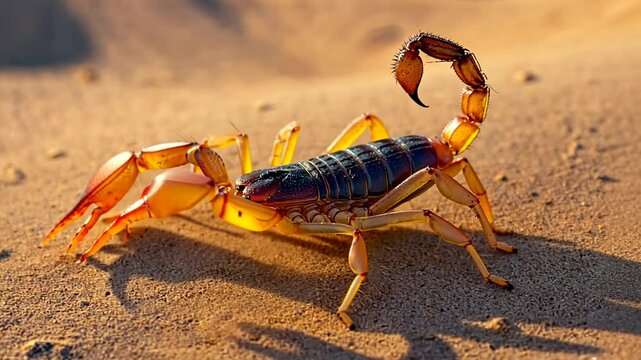 scorpion on the sand