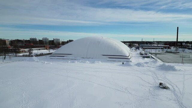 Air-supported sports hall in Oulu, Finland