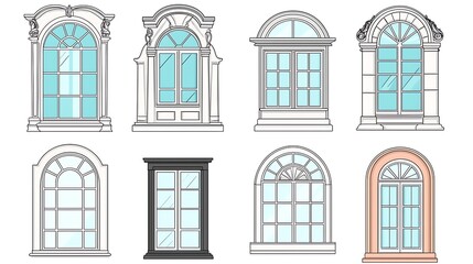 Obraz premium Vector illustration, simple design, Adobe Illustrator, monochrome, simple flat line art, coloring book page for kids aged 8, cute cartoon drawings, bold colors.