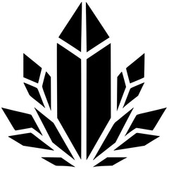 Crystal element silhouette