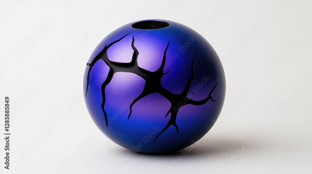 Poster artistic ceramic vase with unique cracks modern studio image minimalist setting close-up perspective