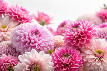 High-resolution pink floral border image, with a sharp focus throughout.