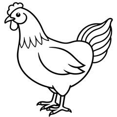 Simple Chicken Silhouette