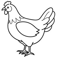 Simple Chicken Silhouette