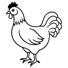 Simple Chicken Silhouette