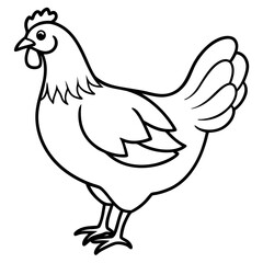 Simple Chicken Silhouette