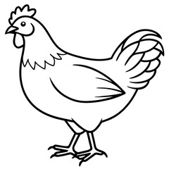 Simple Chicken Silhouette