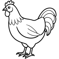 Simple Chicken Silhouette