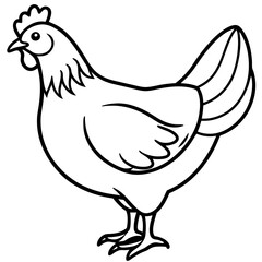 Simple Chicken Silhouette
