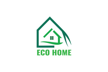 Green Food Restaurant Agricultural Logo
Creative Eco Home. Nature Green, Leaf Home with Linear Outline Style. Eco Home Logo Icon Symbol Vector Design Template. ECO CITY.