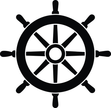 recommend clip art: Pirate Ship Helm Silhouette, Pirate ship wheel black and white, Sailboat steering icon