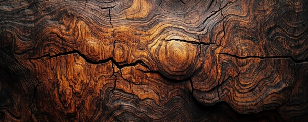 Rich wood texture with natural colors and a sleek, smooth surface.