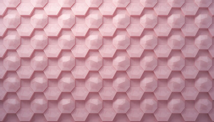 Pink Hexagon Geometric 3D Pattern Texture - Geometric Patterns