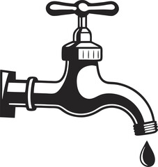 Water tap icon. Vector illustration
