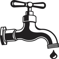 Water tap icon. Vector illustration