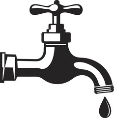 Water tap icon. Vector illustration