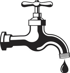 Water tap icon. Vector