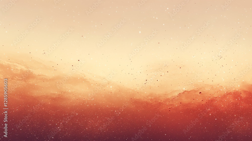 Poster gradient of colors with sparkling and cloudlike effects