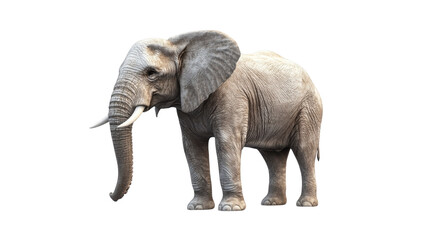Fototapeta premium Elephant standing majestically in a natural habitat during the day, showcasing its impressive size and features